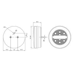 FANALE POSTERIORE UNIVERSALE A LED 3 FUNZIONI