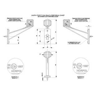 INDICATOR LIGHT ON A LONG RIGHT ARM