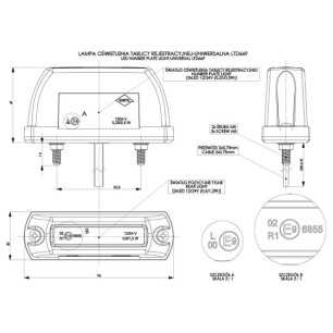 LED LAMP FOR LICENSE PLATE LIGHTING AND POSITION LIGHT