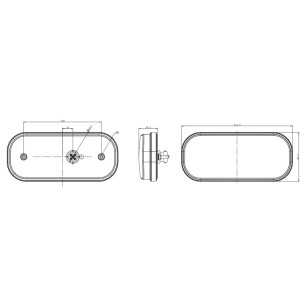 Fanale posteriore a LED universale da 12-36V