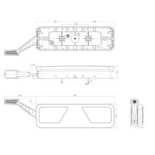 Fanale Posteriore LED per Rimorchi e Semirimorchi Modello 1