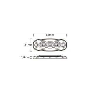 Fanale Strobo a LED con 3 LED