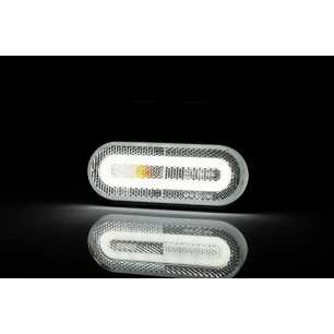 LED MARKER LAMP, YELLOW WITH REFLECTOR AND 0.5M WIRING