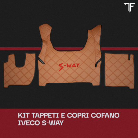 Set Tappeti Marrone e Rosso - Rombi | Iveco S-Way