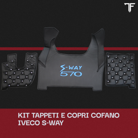 Set Tappeti Nero e Blu - Swarovski | Iveco S-Way