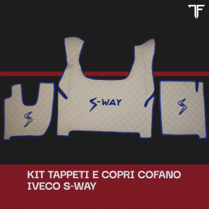 Set Tappeti Beige e Blu - Rombi piccoli | Iveco S-Way