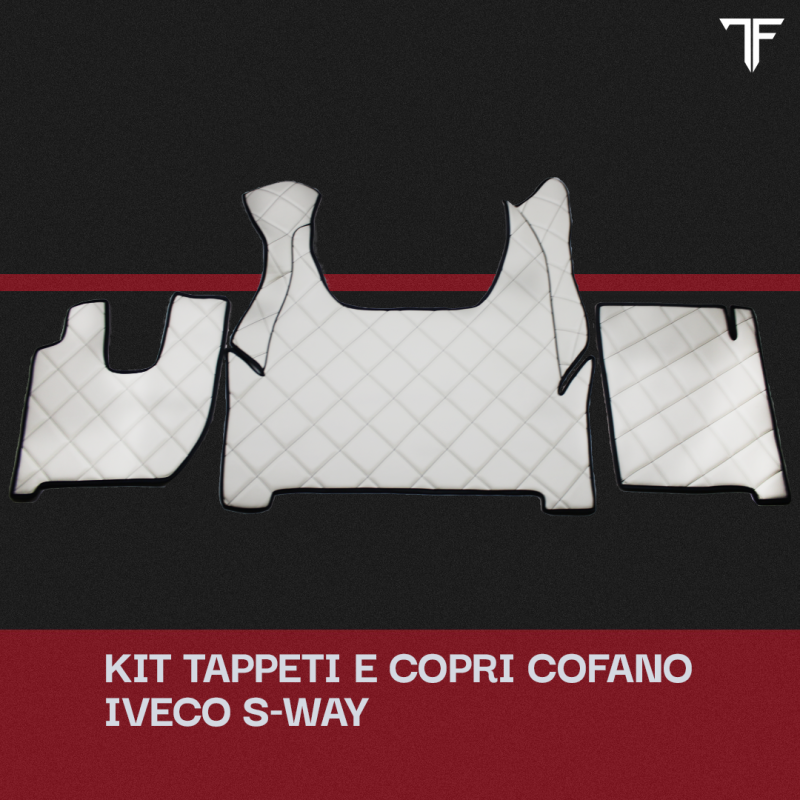 Set Tappeti Bianco e Nero - Rombi | Iveco S-Way