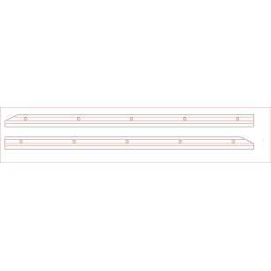 STAINLESS STEEL FAIRING COVER KIT WITH RECTANGULAR LEDS IVECO S-WAY